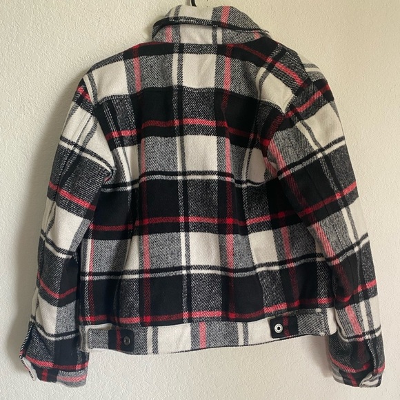 Levi's Women’s Wool Blend Classic Preppy Academia Plaid  Trucker Jacket - XS - Picture 11 of 12